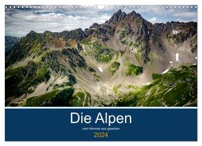 Die Alpen vom Himmel aus gesehen (Wandkalender 2024 DIN A3 quer), CALVENDO Monatskalender von Gaymard,  Alain