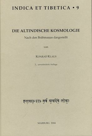 Die altindische Kosmologie von Klaus,  Konrad