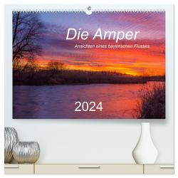 Die Amper – Ansichten eines bayerischen Flusses (hochwertiger Premium Wandkalender 2024 DIN A2 quer), Kunstdruck in Hochglanz von Bogumil,  Michael