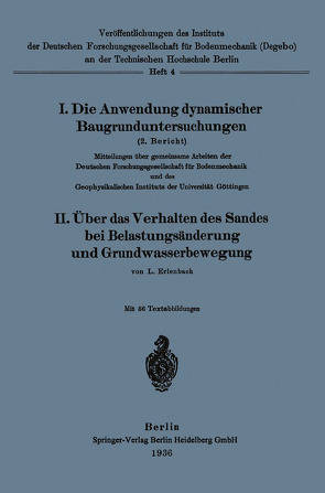 Die Anwendung dynamischer Baugrunduntersuchungen von Erlenbach,  Lutz