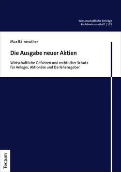 Die Ausgabe neuer Aktien von Bärnreuther,  Max