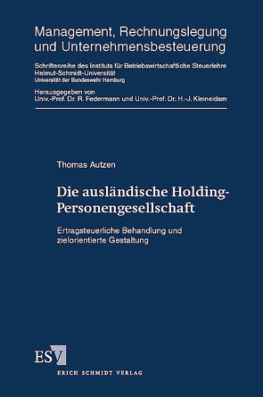Die ausländische Holding-Personengesellschaft von Autzen,  Thomas