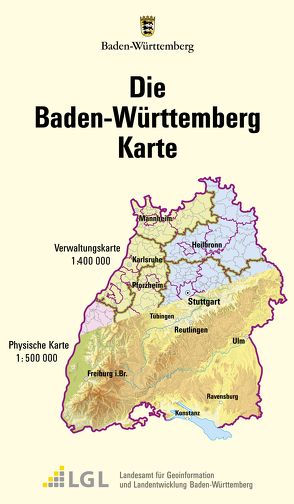 Die Baden-Württemberg Karte von Landeszentrale für Politische Bildung