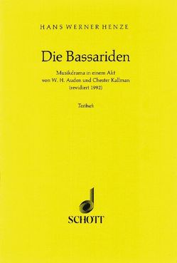 Die Bassariden von Henze,  Hans Werner
