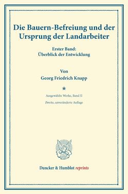 Die Bauernbefreiung von Fuchs,  Carl Johannes, Knapp,  Georg Friedrich
