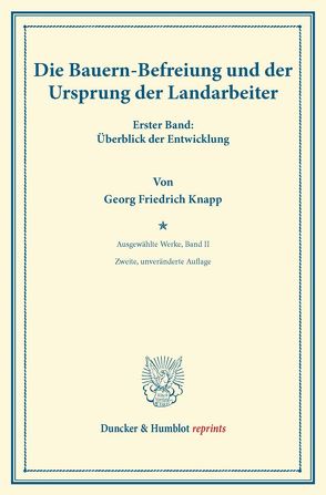 Die Bauernbefreiung von Fuchs,  Carl Johannes, Knapp,  Georg Friedrich