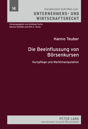 Die Beeinflussung von Börsenkursen von Teuber,  Hanno