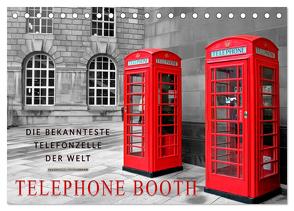 Die bekannteste Telefonzelle der Welt – Telephone Booth (Tischkalender 2024 DIN A5 quer), CALVENDO Monatskalender von Roder,  Peter