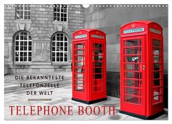 Die bekannteste Telefonzelle der Welt – Telephone Booth (Wandkalender 2024 DIN A3 quer), CALVENDO Monatskalender von Roder,  Peter