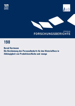 Die Bestimmung des Personalbedarfs für den Materialfluss in Abhängigkeit von Produktionsfläche und -menge von Hartmann,  Bernd