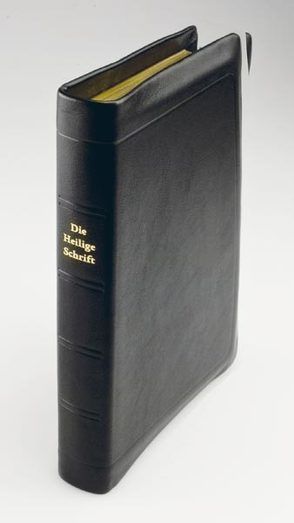 Die Bibel – größere Taschenbibel (Leder, schwarz, Schutzklappen) von Christliche Schriftenverbreitung,  e.V.