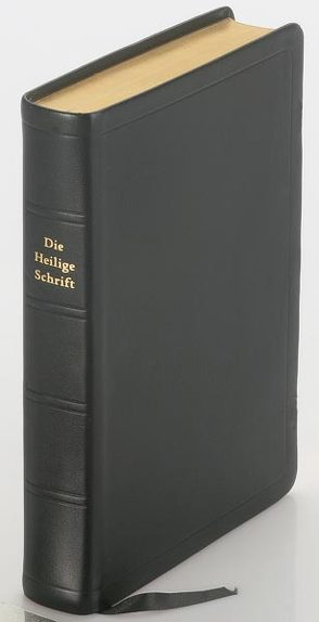 Die Bibel – größere Taschenbibel (Leder, schwarz) von Christliche Schriftenverbreitung,  e.V.