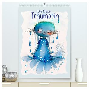 Die Blaue Träumerin (hochwertiger Premium Wandkalender 2024 DIN A2 hoch), Kunstdruck in Hochglanz von Krätschmer,  Erich