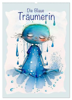 Die Blaue Träumerin (Wandkalender 2024 DIN A2 hoch), CALVENDO Monatskalender von Krätschmer,  Erich
