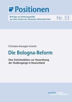 Die Bologna-Reform von Konegen-Grenier,  Christiane