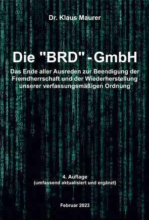 Die BRD-GmbH von Maurer,  Klaus