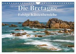 Die Bretagne – Felsige Küstenbereiche (Wandkalender 2024 DIN A4 quer), CALVENDO Monatskalender von Hoffmann,  Klaus