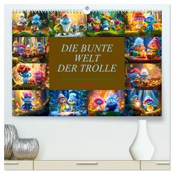 Die bunte Welt der Trolle (hochwertiger Premium Wandkalender 2024 DIN A2 quer), Kunstdruck in Hochglanz von Meutzner,  Dirk