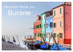 Die bunten Häuser von Burano (Tischkalender 2024 DIN A5 quer), CALVENDO Monatskalender von Kruse,  Joana