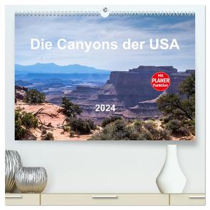 Die Canyons der USA (hochwertiger Premium Wandkalender 2024 DIN A2 quer), Kunstdruck in Hochglanz von Brückmann MIBfoto,  Michael