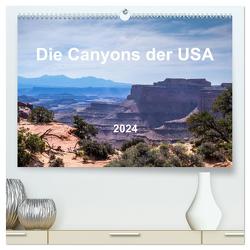 Die Canyons der USA (hochwertiger Premium Wandkalender 2024 DIN A2 quer), Kunstdruck in Hochglanz von MIBfoto,  MIBfoto