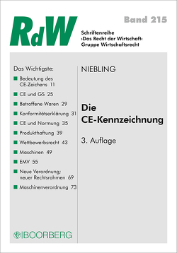 Die CE-Kennzeichnung von Niebling,  Jürgen