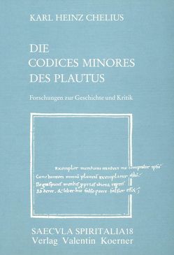 Die Codices minores des Plautus von Chelius,  Karl H