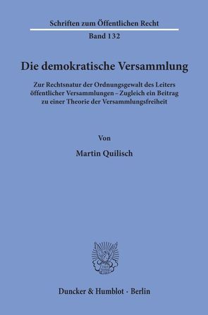 Die demokratische Versammlung. von Quilisch,  Martin