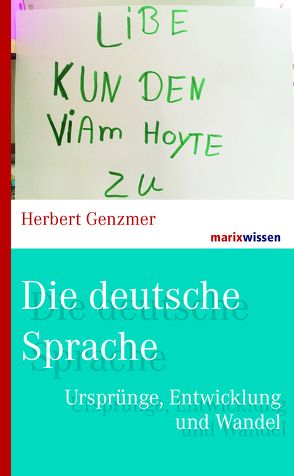 Die deutsche Sprache von Genzmer,  Herbert