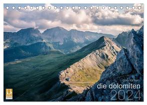 die dolomiten (Tischkalender 2024 DIN A5 quer), CALVENDO Monatskalender von Kohlem,  Arno