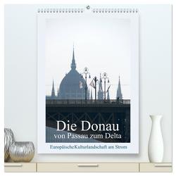 Die Donau von Passau zum Delta (hochwertiger Premium Wandkalender 2024 DIN A2 hoch), Kunstdruck in Hochglanz von J. Richtsteig,  Walter