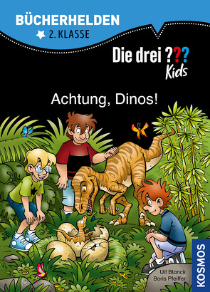 Die drei ??? Kids, Bücherhelden 2. Klasse, Achtung, Dinos! von Blanck,  Ulf, Pfeiffer,  Boris, Saße,  Jan
