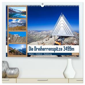 Die Dreiherrenspitze 3499m (hochwertiger Premium Wandkalender 2024 DIN A2 quer), Kunstdruck in Hochglanz von Kramer,  Christa