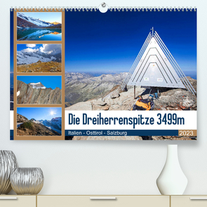 Die Dreiherrenspitze 3499m (Premium, hochwertiger DIN A2 Wandkalender 2023, Kunstdruck in Hochglanz) von Kramer,  Christa