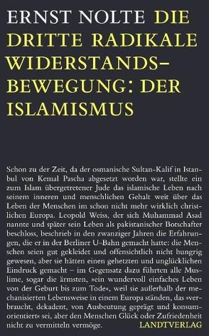 Die dritte radikale Widerstandsbewegung: der Islamismus von Nolte,  Ernst