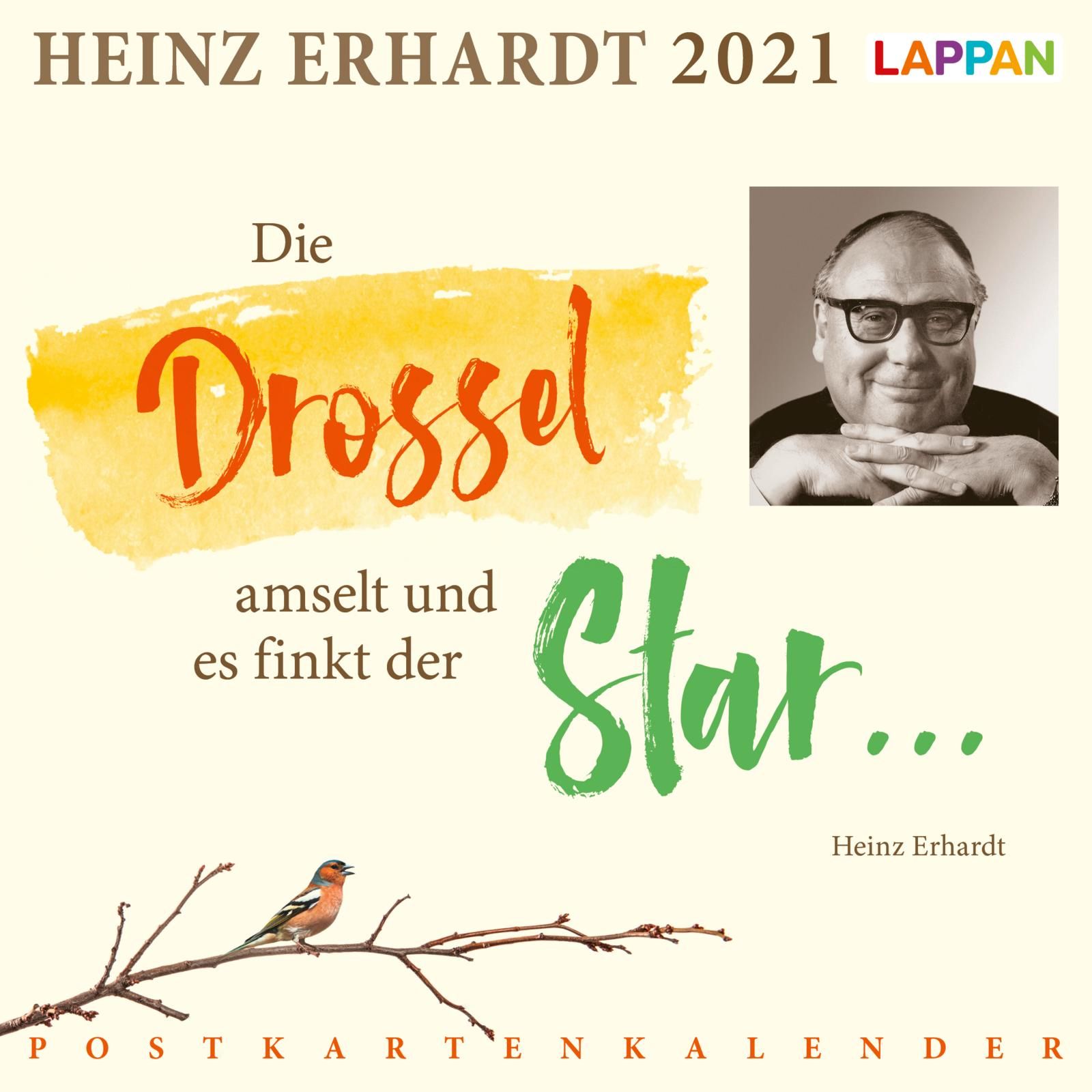 Die Drossel Amselt Und Es Finkt Der Star Heinz Erhardt Postkartenk