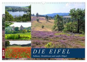 Die Eifel – Vulkane, Heidekraut und sanfte Hügel (Wandkalender 2024 DIN A3 quer), CALVENDO Monatskalender von Frost,  Anja