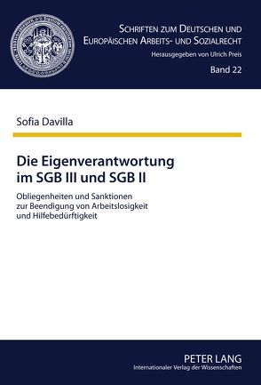 Die Eigenverantwortung im SGB III und SGB II von Davilla-Temming,  Sofia