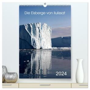 Die Eisberge von Ilulissat (hochwertiger Premium Wandkalender 2024 DIN A2 hoch), Kunstdruck in Hochglanz von Joecks,  Armin