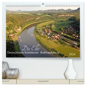 Die Elbe – Deutschlands beliebtester Radwanderweg (hochwertiger Premium Wandkalender 2024 DIN A2 quer), Kunstdruck in Hochglanz von www.MatthiasHanke.de,  www.MatthiasHanke.de