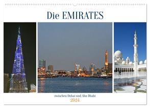 Die EMIRATES zwischen Dubai und Abu Dhabi (Wandkalender 2024 DIN A2 quer), CALVENDO Monatskalender von Senff,  Ulrich