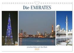 Die EMIRATES zwischen Dubai und Abu Dhabi (Wandkalender 2024 DIN A4 quer), CALVENDO Monatskalender von Senff,  Ulrich