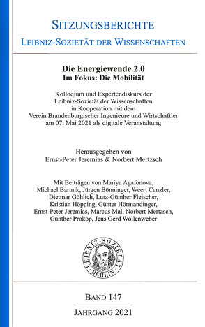 Die Energiewende 2.0. Im Focus: Die Mobilität von Jeremias,  Ernst-Peter, Mertzsch,  Norbert