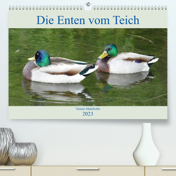 Die Enten vom Teich (Premium, hochwertiger DIN A2 Wandkalender 2023, Kunstdruck in Hochglanz) von Mahrhofer,  Verena