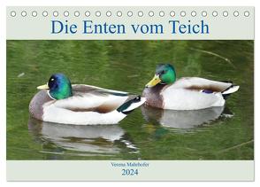 Die Enten vom Teich (Tischkalender 2024 DIN A5 quer), CALVENDO Monatskalender von Mahrhofer,  Verena