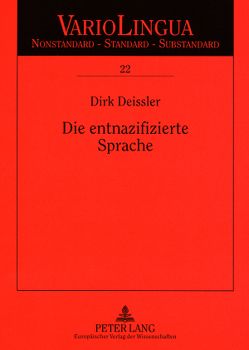 Die entnazifizierte Sprache von Deissler,  Dirk