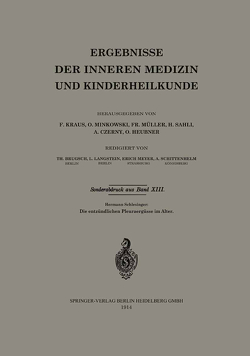 Die entzündlichen Pleuraergüsse im Alter von Schlesinger,  Hermann