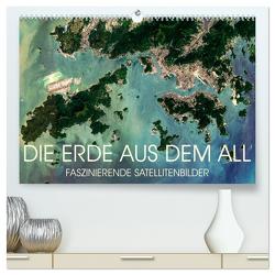 Die Erde aus dem All (hochwertiger Premium Wandkalender 2024 DIN A2 quer), Kunstdruck in Hochglanz von Pauschert,  Christian