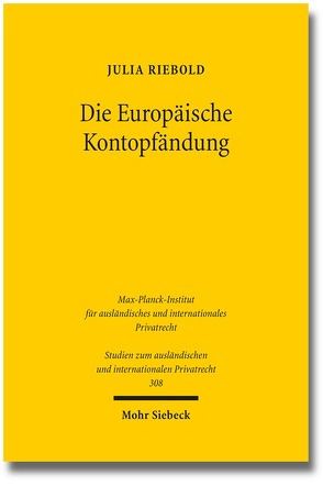 Die Europäische Kontopfändung von Riebold,  Julia