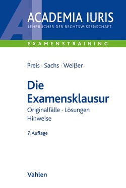 Die Examensklausur von Weißer,  Bettina